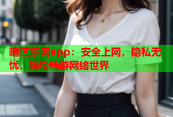 暗区禁网app：安全上网，隐私无忧，轻松畅游网络世界