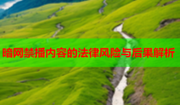 暗网禁播内容的法律风险与后果解析